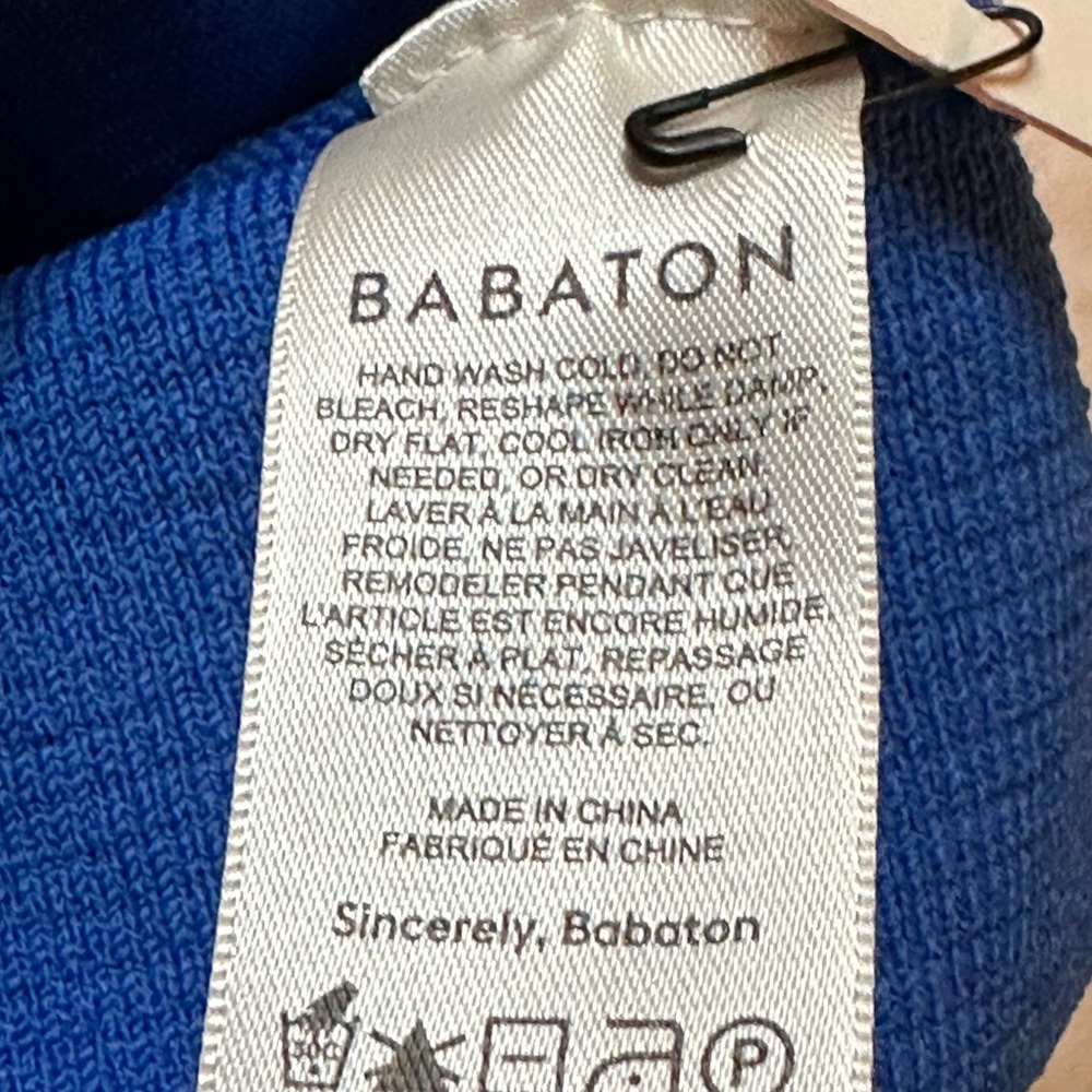 Babaton Blue Ribbed Square-Neck Crop Tank - Picture 6 of 8